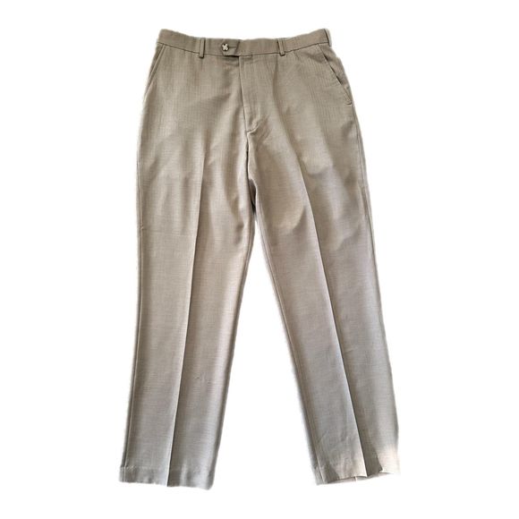Stafford Men's Tan Classic Fit Dress Pants, Size 36x32, Pre-owned - Picture 1 of 4